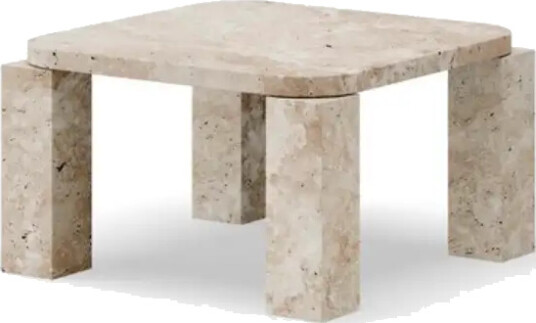 New Works Atlas Sofabord 60x60 Unfilled Travertine New Works Atlas Sofabord 60x60 Unfilled Travertine