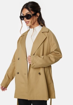 VILA Jancine L/S Trenchcoat Cornstalk 34 VILA Jancine L/S Trenchcoat Cornstalk 34
