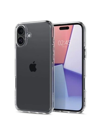 Spigen Ultra Hybrid Deksel for iPhone 16 - Gjennomsiktig, Magsafe Kompatibel