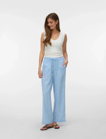 Vero Moda Vmthilde Nw Pants Wvn Noos - Blue - M