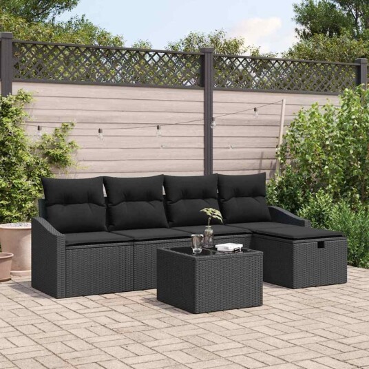 vidaXL Sofa sett 6 stk. polyrotting vidaXL Sofa sett 6 stk. polyrotting