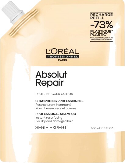L'Oréal Professionnel Absolut Repair Gold sjampo påfyll 500 ml for skadet hår