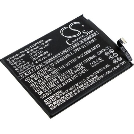Gionee M7L batteri (4000 mAh 3.85 V, Sort)