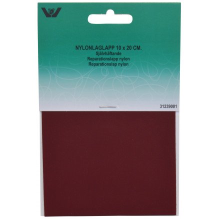 Vj Green Reparasjonslapp Selvklebende Nylon Bordeaux 10x20 cm 1 stk