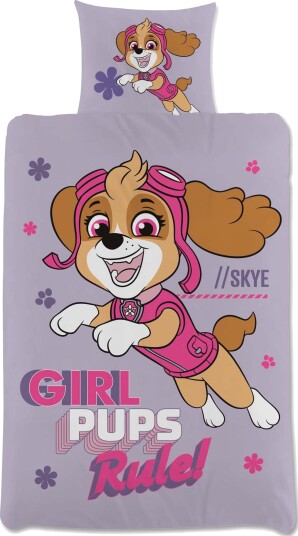 Paw Patrol Sengesett 120x160 Lilla Paw Patrol Sengesett 120x160 Lilla