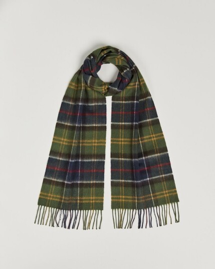 Barbour Lifestyle Merino Cashmere Tartan Scarf Classic Tartan