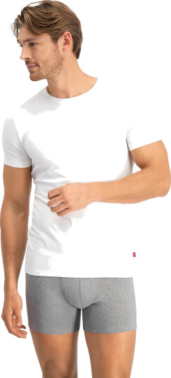 Levi"s® Levis Men Solid Crew 2P - White - S