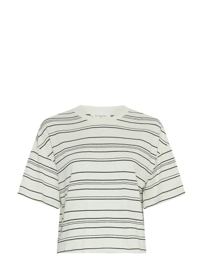 MSCH Copenhagen Mschjaxine Bahara Tee Stp   CreaM/L