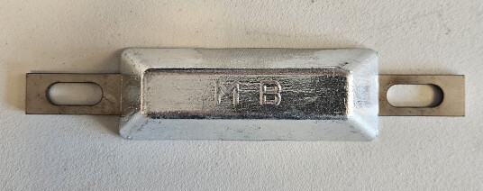 Sinkanode   Skrog rektangulær   Sink   0,25 kg