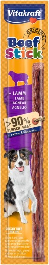 Vitakraft Beef Stick Salami med Lam 12 g - Hundefôr og Snacks