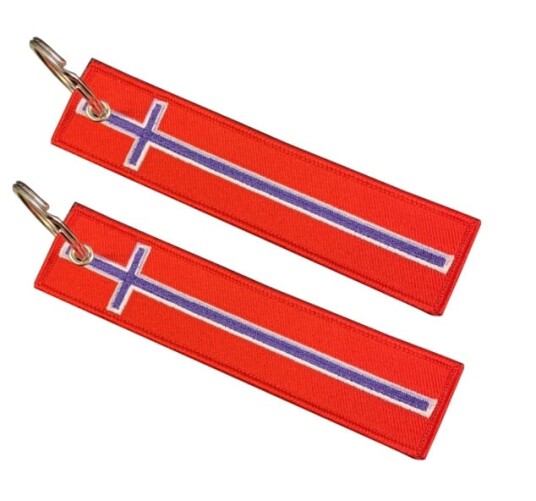 Nøkkelring Norsk Flagg