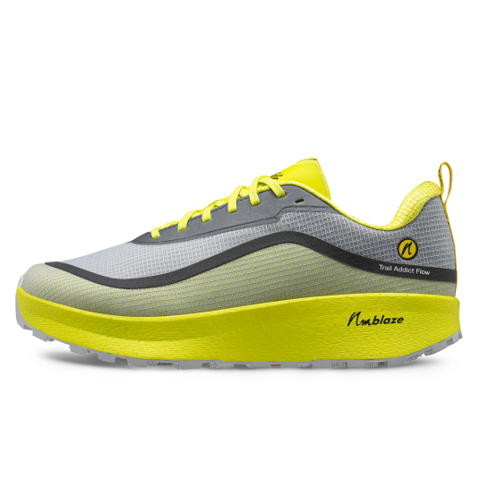 Joe Nimble Men"s Trail Addict Flow+ Yellow/Grey II 45 Joe Nimble Men"s Trail Addict Flow+ Yellow/Grey II 45