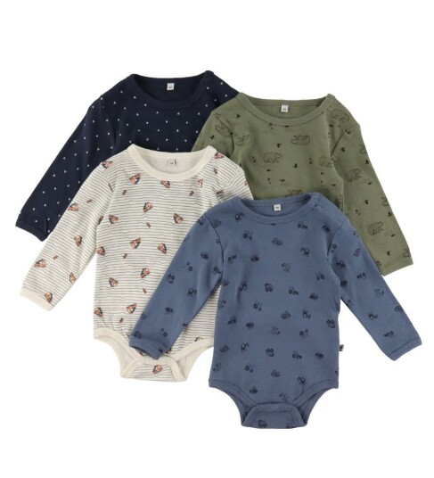Pippi Body AO printed 4 pak Deep Lichen Green 56