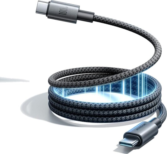 Joyroom MagEase 100W magnetisk selvinntrekkende kabel USB-C til USB-C, 1,2 m