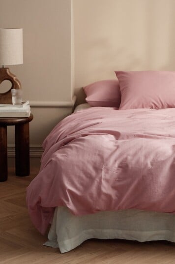 Ellos Home Sengesett Milly i bomull 2 eller 3 stykker Rosa