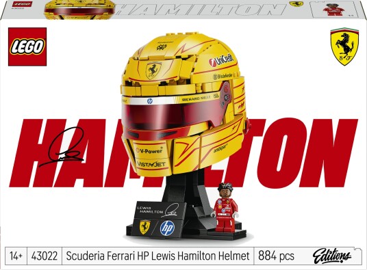 Lego Editions Scuderia Ferrari HP Lewis Hamilton Hjelm 43022 Lego Editions Scuderia Ferrari HP Lewis Hamilton Hjelm 43022