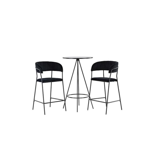 Venture Home Spisegruppe Venture Home Bistro Ø60 cm med 2 stk Lui Stoler GR23685