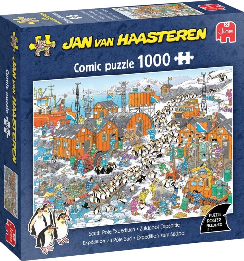 Jan van Haasteren Puslespill   1000 brikker   Ekspedisjon til Sydpolen