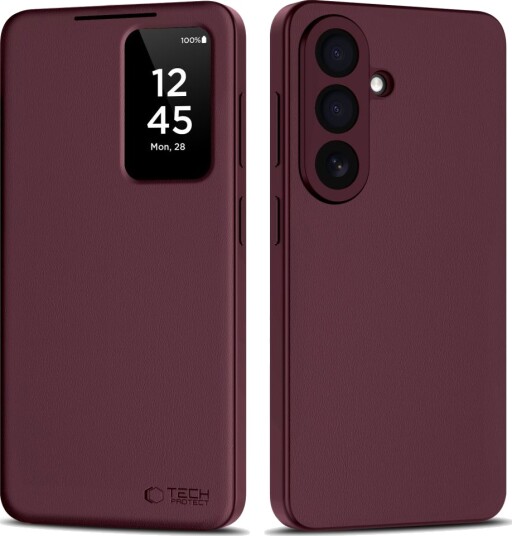 Tech-Protect Smart Lommebokdeksel for Samsung Galaxy A57 5G Burgundy