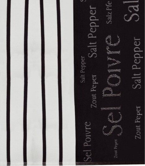 Vivaraise Sel&Poivre Towl Black 50X70 Vivaraise Sel&Poivre Towl Black 50X70