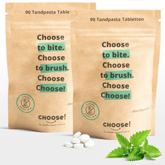 Tannkremtabletter CHOOSE! Refill 180 pcs. Tannkremtabletter CHOOSE! Refill 180 pcs.