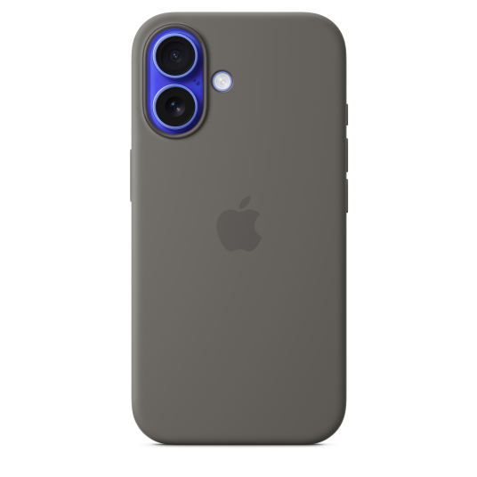 Apple iPhone 16 Silicone Case with MagSafe - Stone Gray