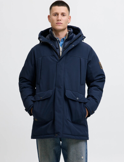 Jack & Jones Jjfinn Softshell Parka - Navy - M Jack & Jones Jjfinn Softshell Parka - Navy - M