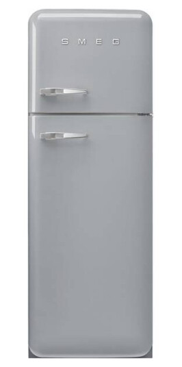 Smeg 50s Style Kjøle-/Fryseskap med Nullsoneskuffer Sølv Smeg 50s Style Kjøle-/Fryseskap med Nullsoneskuffer Sølv