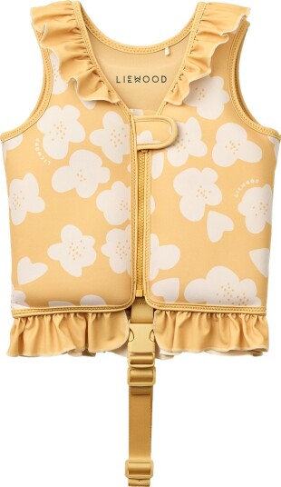 Liewood Svømmevest 15–19 kg Dove Flower/Lemon Yellow Liewood OneSize Svømmevest Gul