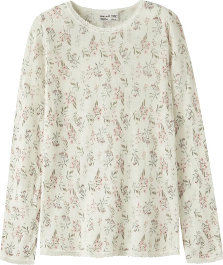 Name It Nkfwang Wool Needle Ls Top White 116