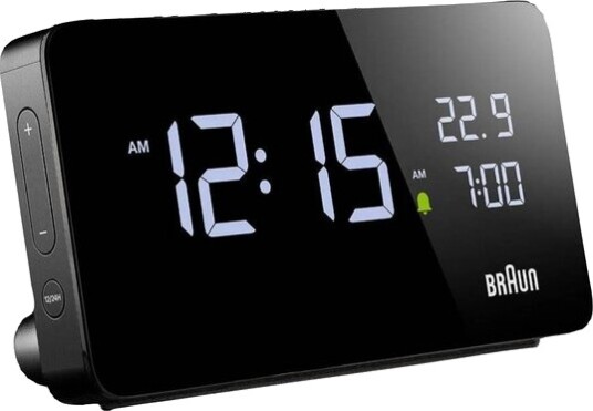 Braun   Vekkerklokke digital 14 cm svart