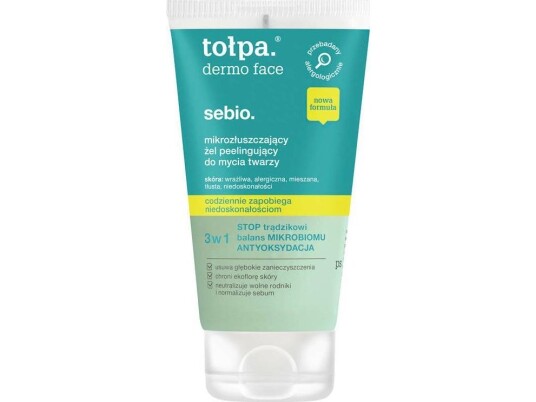 Tołpa_Dermo Face Sebio Mikro Eksfolierende Peeling Gel For Ansiktsvask 150Ml