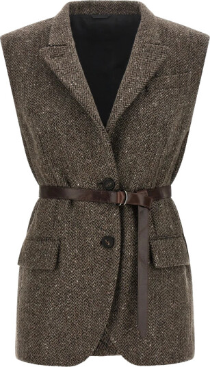 Brunello Cucinelli Dame Jakker Brun M,