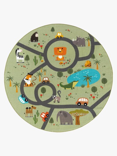 KM Home Play Animals Multi/patterned 120X120CM ROUND