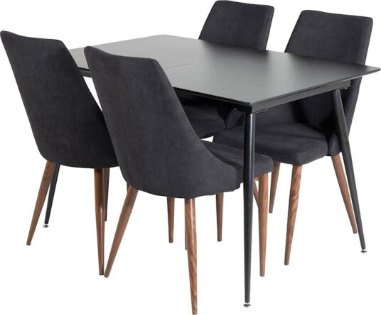 Spisegruppe Venture Home Silvia med Innleggsplate og 4 Laura Stoler