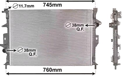 VAN WEZEL 59002186 Radiator motorkjøling