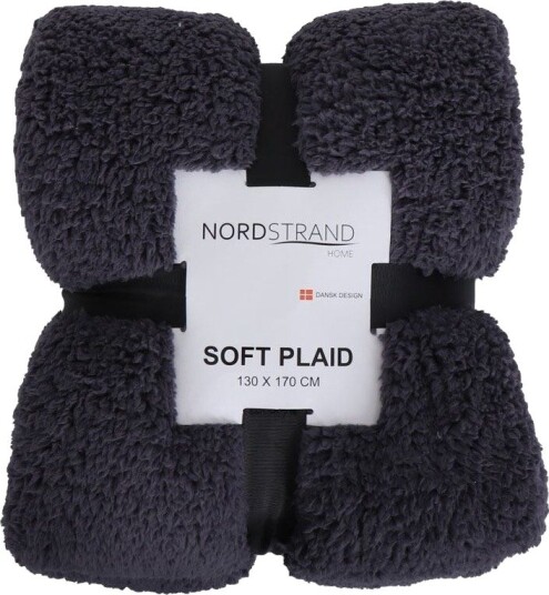 Borg Living Fleeceteppe Antrasittgrå 130x170 cm Teddy fleece Ekstra myk og fin Borg Living Fleeceteppe Antrasittgrå 130x170 cm Teddy fleece Ekstra myk og fin