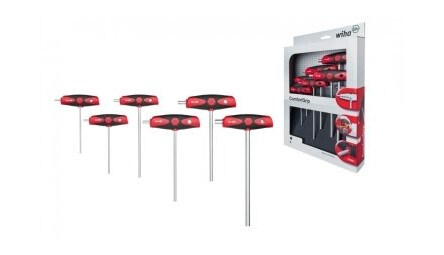 Wiha 334Ds K6, Hex-Nøkkel Med T-Grep, Metrisk, 6 Stykker, 2.5,3,4,5,6,8 Mm, 624 G