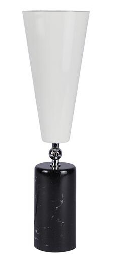 TATO Vox Bordlampe Sort Marmor & Krom/Hvit Stor