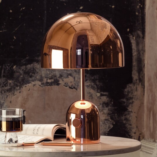 Bordlampe Tom Dixon Bell dimmbar Kobber Stue Metall Design 42.5 Kobber