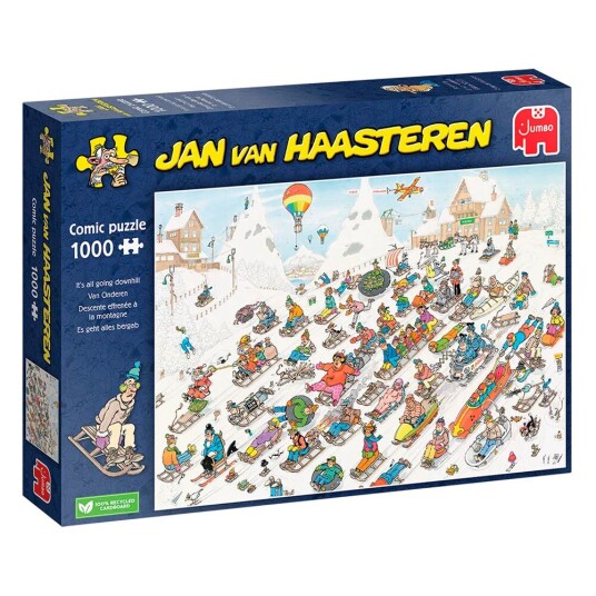 Jan van Haasteren Puslespill 1000 Jvh Going Downhill