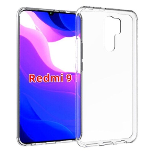INCOVER Xiaomi Redmi 9 Fleksibelt Plastdeksel - Gjennomsiktig