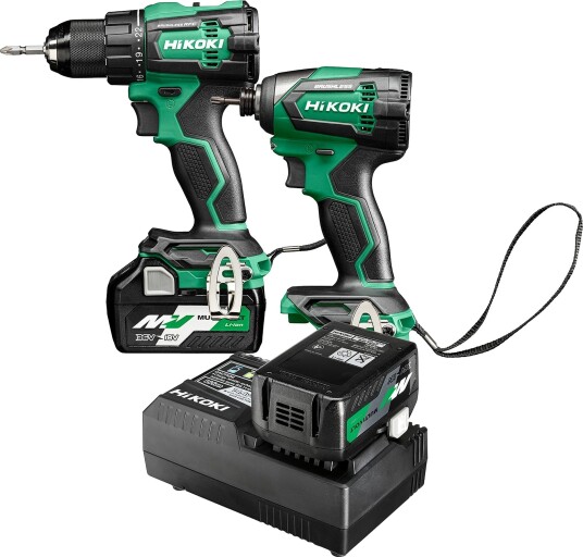HiKOKI KC18DE Kombisett med 2,5 Ah Batteri og Lader HiKOKI KC18DE Kombisett med 2,5 Ah Batteri og Lader