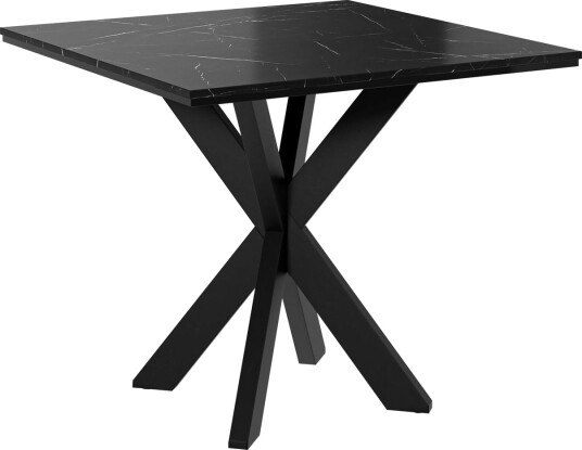 Fynrel Spisebord 90 cm Kvadratisk - Svart