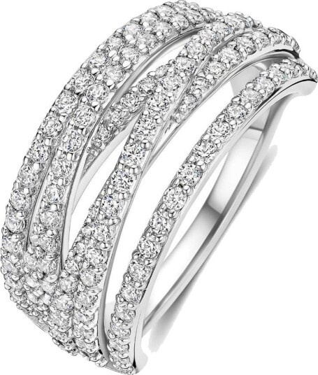 Ti Sento Ring i 925 sølv med zirkonia, str 56