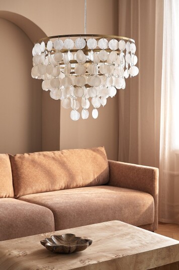 Ellos Home   Taklampe Seashell   Hvit