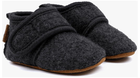 Mikk Line Innesko Ull Anthracite Melange 24 36 md.