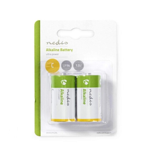 Alkalisk batteri C | 1.5 V DC | 2-Blister