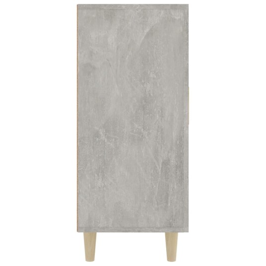 vidaXL Skjenk betonggrå 90x34x80 cm konstruert tre