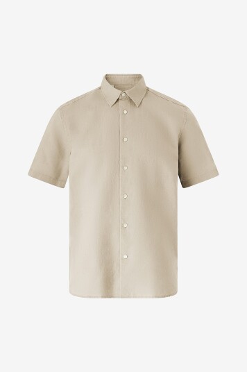 Selected Men Linskjorte slhRegclay Linenblend SS Grå